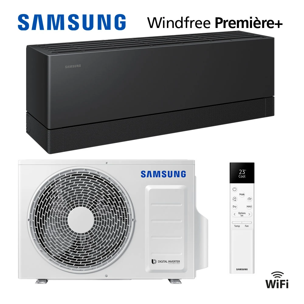 SAMSUNG Wind-Free Premiere+ Black 3,5kW - novinka 2026